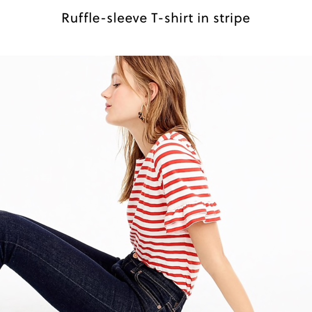 Adorable J. Crew flutter sleeved tee